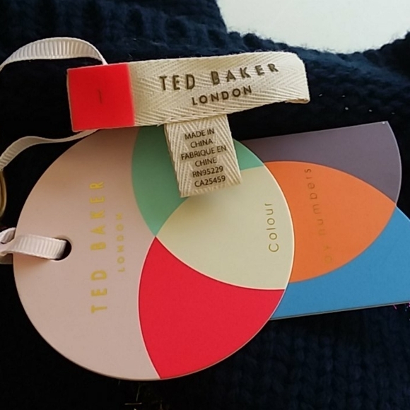 Ted Baker 1 small tintor tinsel striped sweater new with tags - Picture 4 of 12